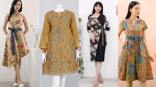 Batik Modern  MODEL BAJU BATIK TUNIK BATIK WANITA [upl. by Aitercul]