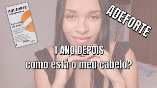 ADEFORTE 1 ANO DEPOIS  COMO ESTÁ O MEU CABELO  GRAVIDEZ  HENÊ [upl. by Andromada]