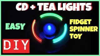 DIY FIDGET TOYS HOW TO MAKE A SPINNING TOY CHEAP AND EASY CDTEA LIGHTS DIY OLD SCHOOL TOYS [upl. by Veronique]