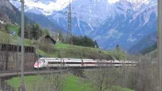 ETR 610 CH SBB CISALPINO SBUCA DALLA GALLERIA  WASSEN CH 25  4  2015 [upl. by Anitnerolf]