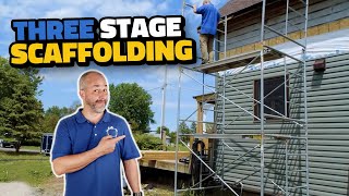 How to Assemble Scaffolding  3 Stage System [upl. by Tamberg]