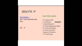 ISOLYTE  P Composition [upl. by Llennoc345]