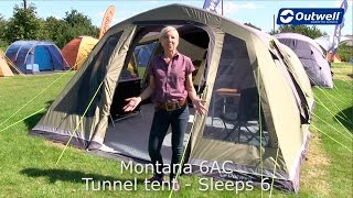 Outwell Montana 6AC Tent  Innovative Family Camping [upl. by Sandry]