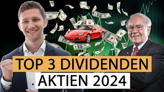 TOP 3 Dividenden Aktien für 2024  Dividendenstrategie für Anfänger [upl. by Aihsoj]