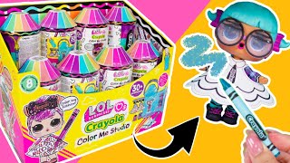 LOL Surprise Loves Crayola COLOR ME STUDIO Full Case Unboxing [upl. by Belanger]