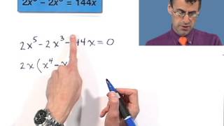 Solving a Polynomial Equation by Factoring [upl. by Beore464]