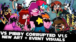 FNF  Vs NEW Pibby Corrupted V15  NEW ART  EVENT VISUALS  ModsHardGameplay [upl. by Sorenson693]