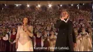 Latvian Song Festival 2013  quotDvēseles dziesmaquot The Souls Song ENGLISH translationsubtitles [upl. by Yate]