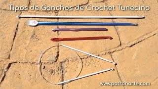 Tipos de Ganchos Que Puedes Usar En Crochet Tunecino [upl. by Paryavi]