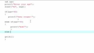 C Programming Tutorial  5  If Else If Else Statements [upl. by Aneehsit]