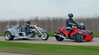 Can Am Spyder RS vs Rewaco RF1 GTR roadtest english subtitled [upl. by Gardner511]