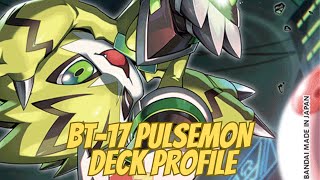 DIGIMON TCG DECK PROFILE BT17 PULSEMON TRIBAL [upl. by Aletse424]