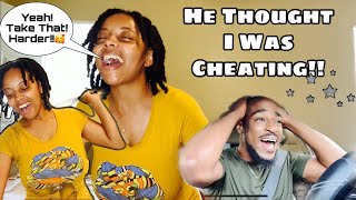 CALLING MY BOYFRIEND WHILE MOANING PRANK PARODY he went crazy [upl. by Race]