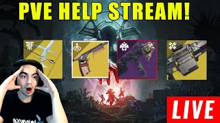 LIVE  DESTINY 2 HELP STREAM WISHENDER PRESAGE FARM XENOPHAGE  MORE [upl. by Oirelav]