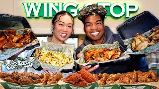 We Tried WINGSTOP for the First Time WINGS amp FRIES MUKBANG [upl. by Sparke96]