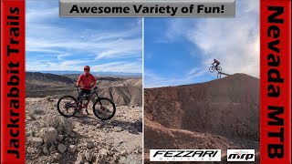 Riding Jackrabbits on the way to Las Vegas  Mountain Biking Moapa Valley Nevada [upl. by Nahpets]