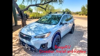 New Crossbars for the Crosstrek BougeRV bars unbox install and review [upl. by Gitlow]