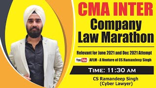 CMA INTER LAW MARATHON BY CS RAMANDEEP SINGHCYBER LAWYER [upl. by Yrennalf534]