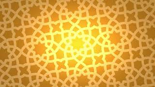 Golden Arabic Islamic Mashrabiya Pattern 4K [upl. by Symer]