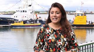 UK Maritime Minister Nusrat Ghani opens Seawork 2019 [upl. by Durant]