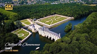 4K  Château de Chenonceau  Better colors [upl. by Kcirdehs448]