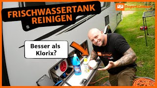 Wassertank im Wohnwagen  Wohnmobil reinigen desinfizieren amp entkalken  So machen wir das 👍🏼 [upl. by Massarelli]