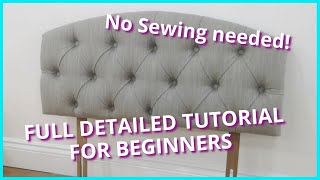 DIY  HOW TO UPHOLSTER A TUFTED HEADBOARD  DETAILED UPHOLSTERY TUTORIAL  FaceLiftInteriors [upl. by Attevaj96]