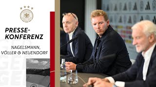 🎙️ Pressekonferenz des DFB • Nagelsmann wird neuer Bundestrainer [upl. by Nedla318]