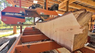 Homegrown Lumber on a Mobile Sawmill [upl. by Anahsak]