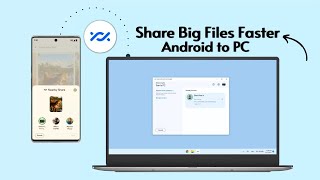 Google nearby share in Windows  Share files Android to windows wirelessly  45 MBs [upl. by Hacceber]