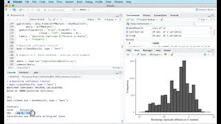 11c Bootstrapping to estimate standard errors and confidence intervals [upl. by Aloel]