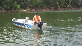 Modified 14 Aluminum V Hull Jon Boat [upl. by Mcdonald8]