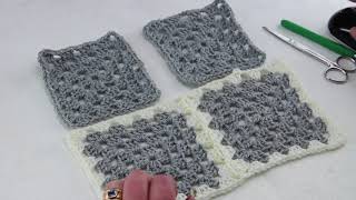 Joining Granny Squares for Beginners [upl. by Yromem]