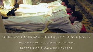 Ordenaciones sacerdotales y diaconales  30 de junio de 2024  Diócesis de Alcalá de Henares [upl. by Ennayrb]