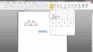 Writing Math Equations in Microsoft Word [upl. by Darrow403]