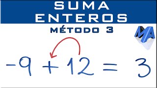 Cómo sumar y restar números enteros Metodo 3 ley de los signos [upl. by Asilej320]