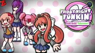 Singing with the Literature Club  Friday Night Funkin Doki Doki Takeover [upl. by Brittney]