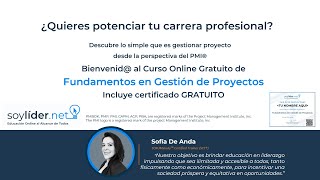 Curso y Certificación GRATUITO “Fundamentos en Gestión de Proyectos” desde la perspectiva del PMI® [upl. by Sikorski]