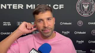 MESSI e Inter Miami Jordi Alba declara sobre el NIVEL de Messi tras empate vs Charlotte FC [upl. by Hock]