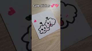 Cute sticker Drawing  cute cloud ☁️☁️Creativity By Rimi [upl. by Whitney]