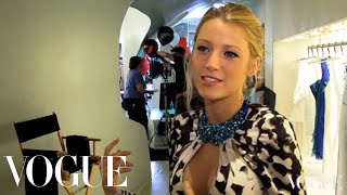 Blake Lively and the Gossip Girl Cast Talk Fashions Night Out  Vogue [upl. by Einhpad]