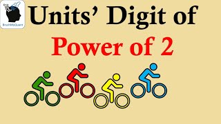 Units digit of Power of 2 using Remainders  BrushMyQuant unitsdigit shortcuts [upl. by Seabrooke]