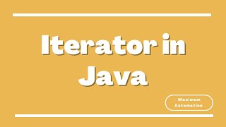 Iterator in Java  Difference between Iterator for each and for loop  When to use Iterator [upl. by Thurston]