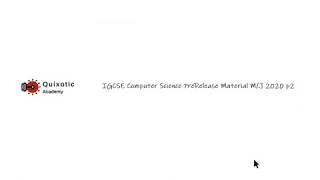 100 CORRECT  IGCSE Computer Science PreRelease MJ 2020 P2 Task 1 [upl. by Ainedrag]