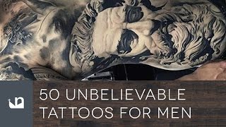 50 Unbelievable Tattoos For Men [upl. by Amilah]