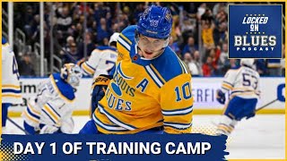 Thoughts On The St Louis Blues First Day Of Training Camp  Lines amp Pairings [upl. by Bette]