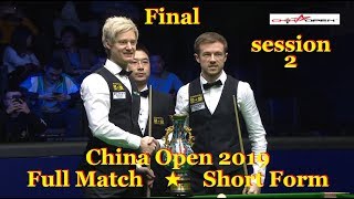 Neil Robertson vs Jack Lisowski FINAL ᴴᴰ session2 ChO 2019  Full Match ★ Short Form [upl. by Divadnhoj]