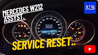 W212  Mercedes How to Reset Service indicator [upl. by Angi]