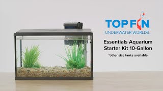 Top Fin Aquarium Fish Tank Essentials Starter Kit Setup  YouTube [upl. by Deehahs550]