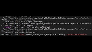 CUBLASSTATUSALLOCFAILED 에러  nnEmbedding [upl. by Treharne]